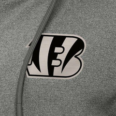 Cincinnati Bengals Antigua Women's Seeker Full-Zip Hoodie Jacket Heather Black