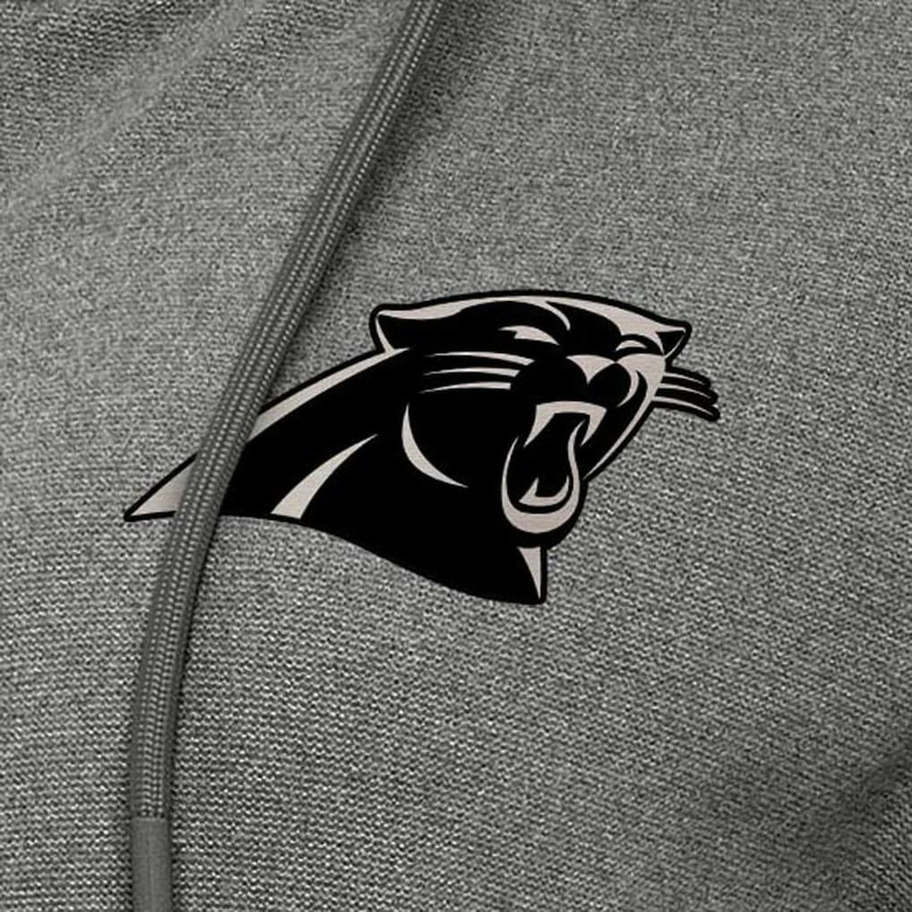 Carolina Panthers Antigua Women's Seeker Full-Zip Hoodie Jacket Heather Black