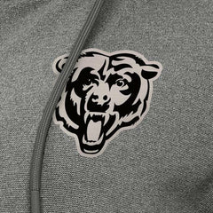 Chicago Bears Antigua Women's Seeker Full-Zip Hoodie Jacket Heather Black
