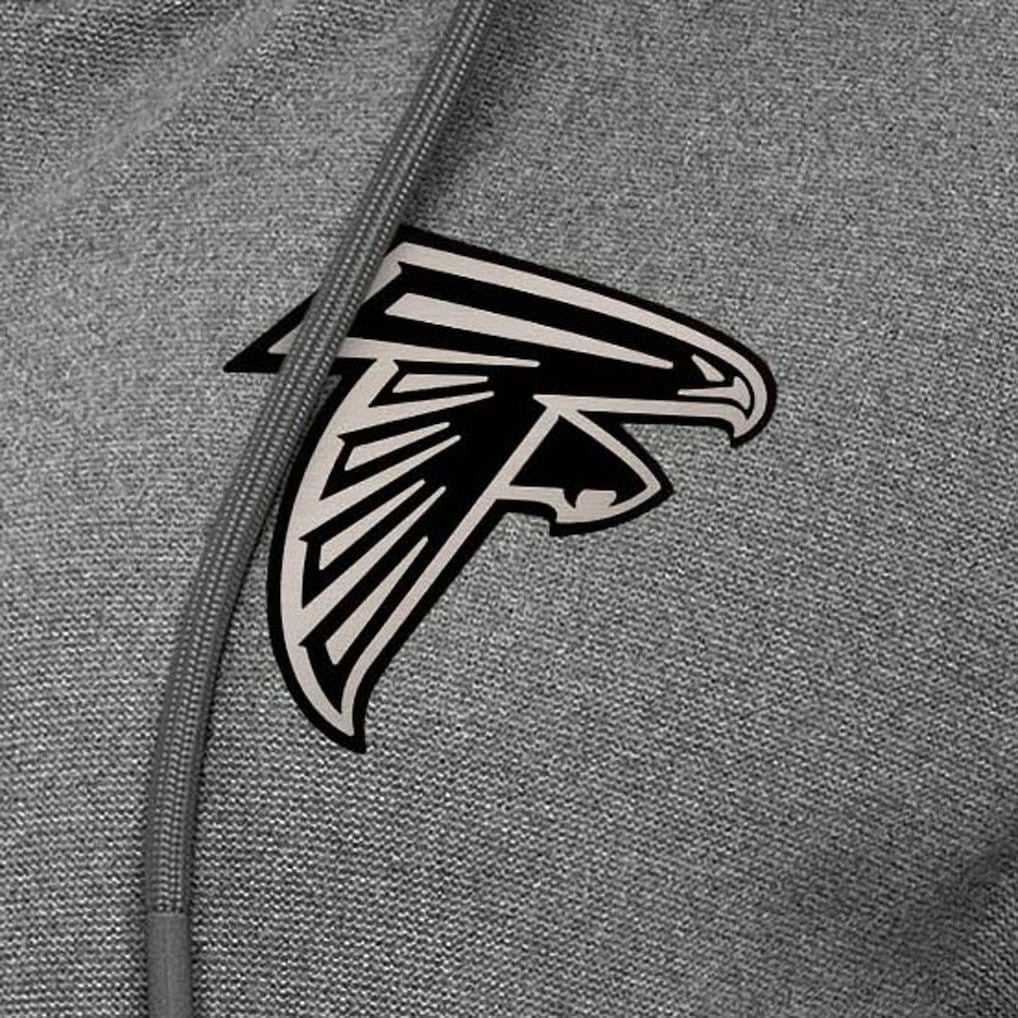 Atlanta Falcons Antigua Women's Seeker Full-Zip Hoodie Jacket Heather Black