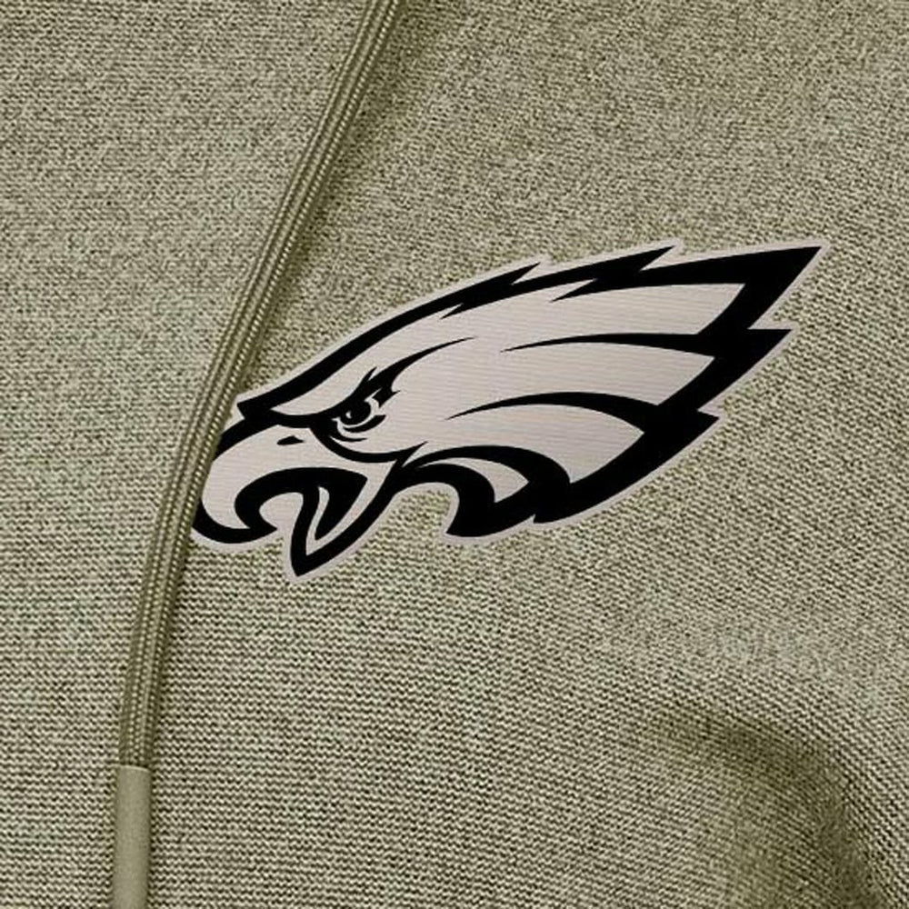 Philadelphia Eagles Antigua Women's Justice Pullover Hoodie Olive