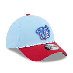 Washington Nationals New Era 2025 Fourth of July 39THIRTY Flex Hat - Light Blue/Red - New Era Discount