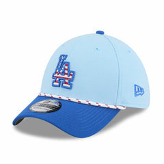 Los Angeles Dodgers New Era 2025 Fourth of July 39THIRTY Flex Hat - Light Blue/Royal - New Era Lifestyle