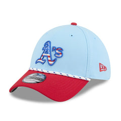 Athletics New Era 2025 Fourth of July 39THIRTY Flex Hat - Light Blue/Red - New Era Discount