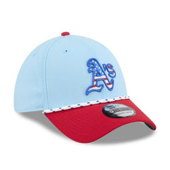 Athletics New Era 2025 Fourth of July 39THIRTY Flex Hat - Light Blue/Red - New Era Discount