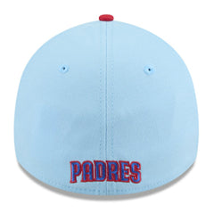 San Diego Padres New Era 2025 Fourth of July 39THIRTY Flex Hat - Light Blue/Red - New Era Sale