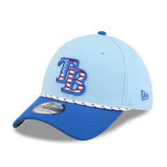 Tampa Bay Rays New Era 2025 Fourth of July 39THIRTY Flex Hat - Light Blue/Blue - New Era Lifestyle