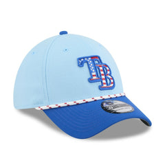 Tampa Bay Rays New Era 2025 Fourth of July 39THIRTY Flex Hat - Light Blue/Blue - New Era Lifestyle