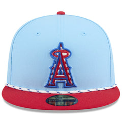 Los Angeles Angels New Era 2025 Fourth of July 59FIFTY Fitted Hat - Light Blue/Red - New Era Online
