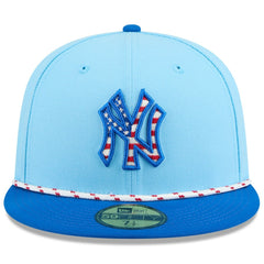 New York Yankees New Era 2025 Fourth of July 59FIFTY Fitted Hat - Light Blue/Blue - New Era on Sale