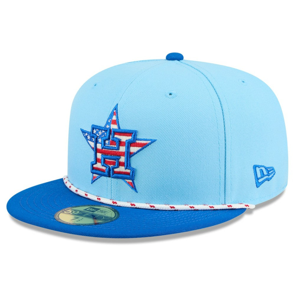Houston Astros New Era 2025 Fourth of July 59FIFTY Fitted Hat - Light Blue/Blue - New Era on Sale