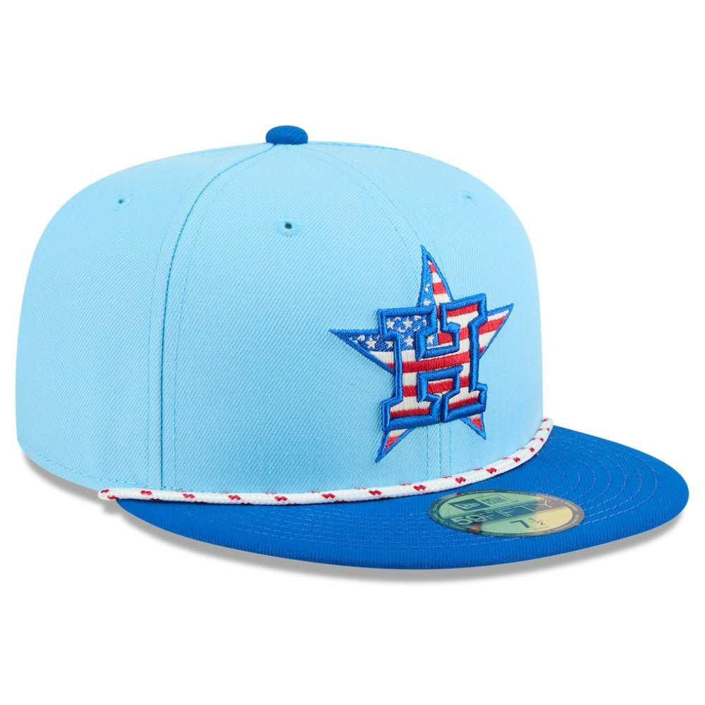 Houston Astros New Era 2025 Fourth of July 59FIFTY Fitted Hat - Light Blue/Blue - New Era on Sale