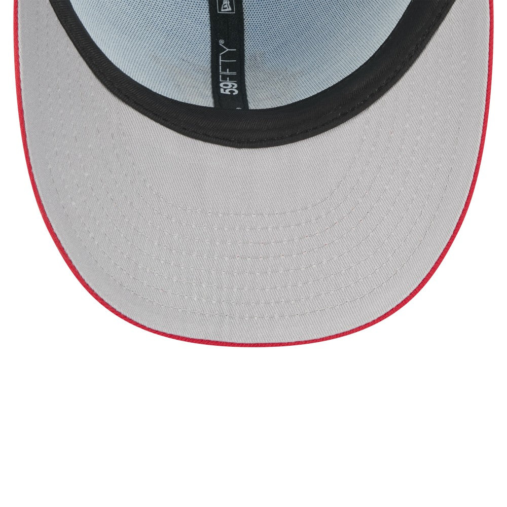 Miami Marlins New Era 2025 Fourth of July Low Profile 59FIFTY Fitted Hat - Light Blue/Red - New Era Lifestyle