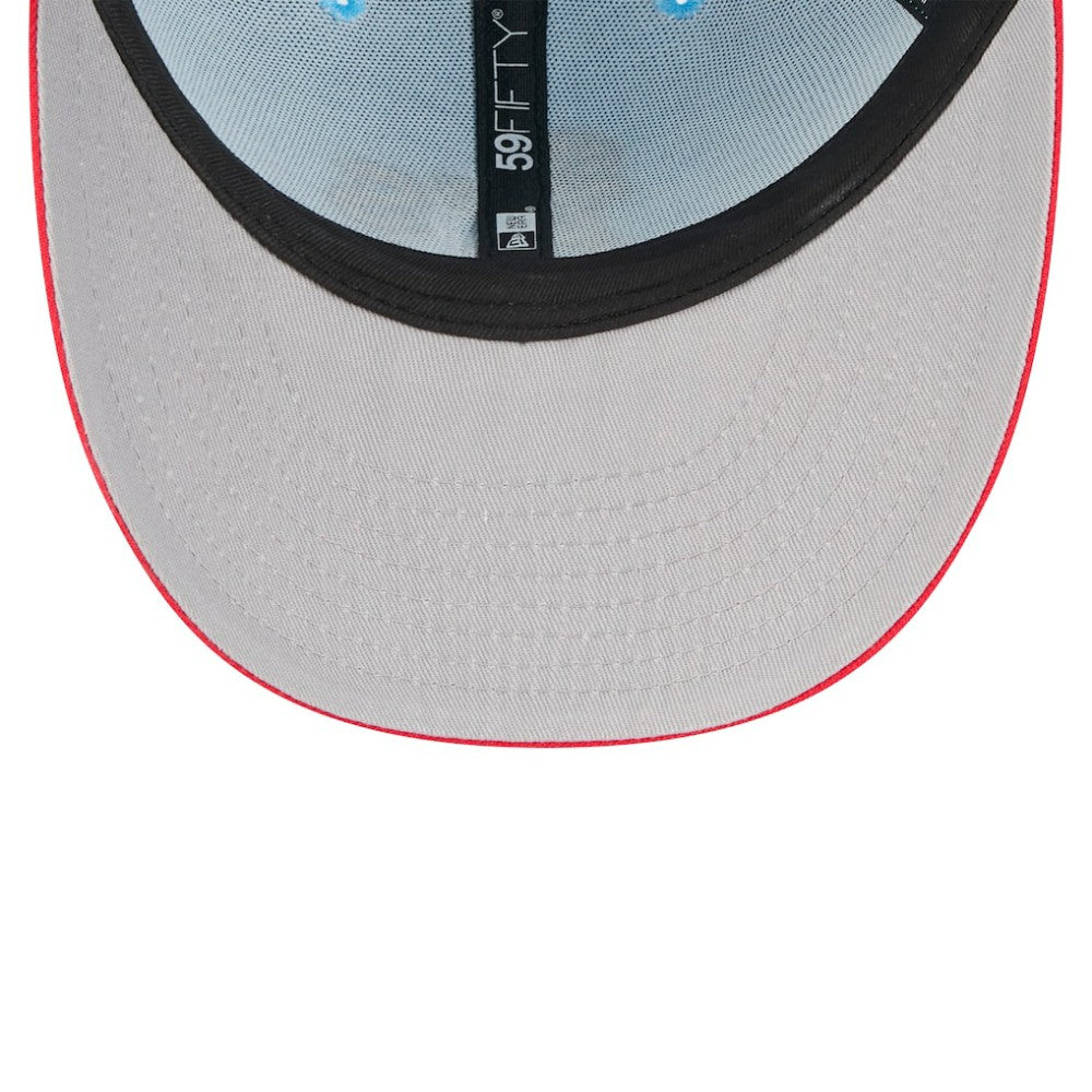 Athletics New Era 2025 Fourth of July Low Profile 59FIFTY Fitted Hat - Light Blue/Red - New Era on Sale