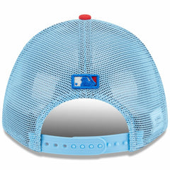 San Francisco Giants New Era 2025 Fourth of July 9FORTY A-Frame M-Crown Adjustable Trucker Hat - Light Blue/Red - New Era Online