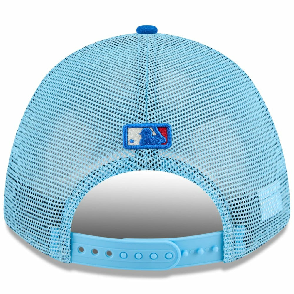 Colorado Rockies New Era 2025 Fourth of July 9FORTY A-Frame M-Crown Adjustable Trucker Hat - Light Blue/Blue - New Era Lifestyle