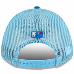 Colorado Rockies New Era 2025 Fourth of July 9FORTY A-Frame M-Crown Adjustable Trucker Hat - Light Blue/Blue - New Era Lifestyle