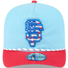 San Francisco Giants New Era 2025 Fourth of July Golfer Snapback Hat - Light Blue/Red - New Era Discount