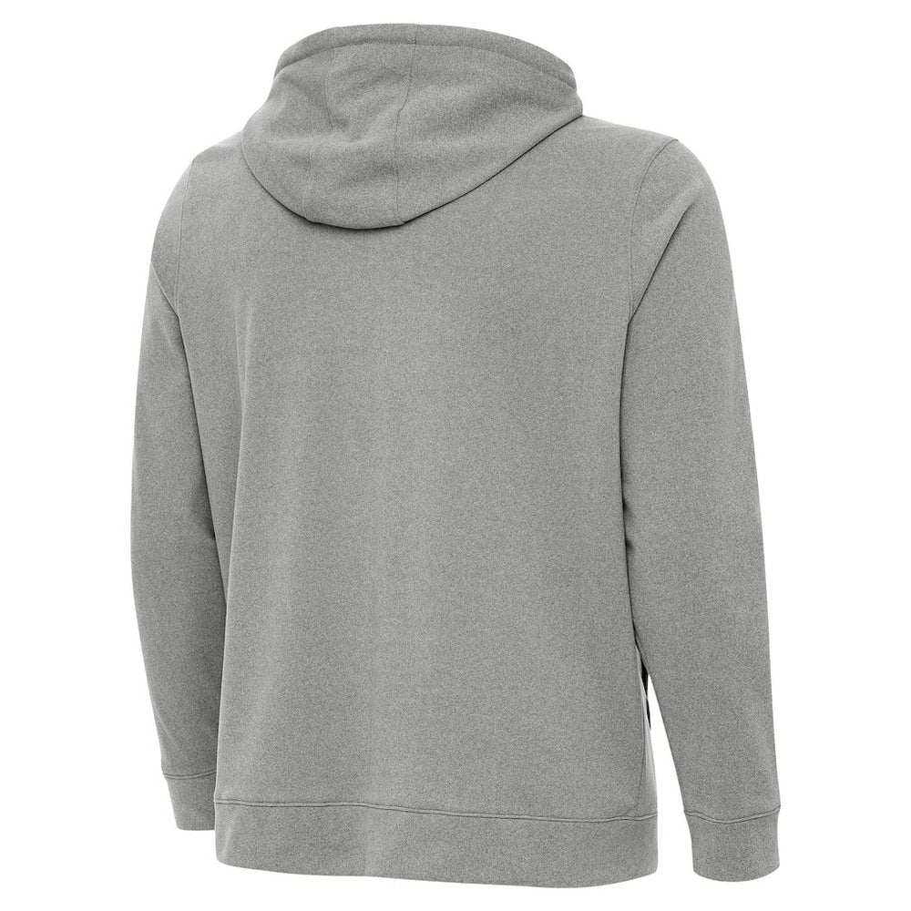 Denver Broncos Antigua Effortless Full-Zip Hoodie Jacket Heather Gray