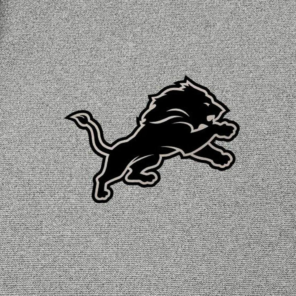 Detroit Lions Antigua Effortless Full-Zip Hoodie Jacket Heather Gray