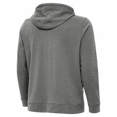 Green Bay Packers Antigua Effortless Full-Zip Hoodie Jacket Heather Black