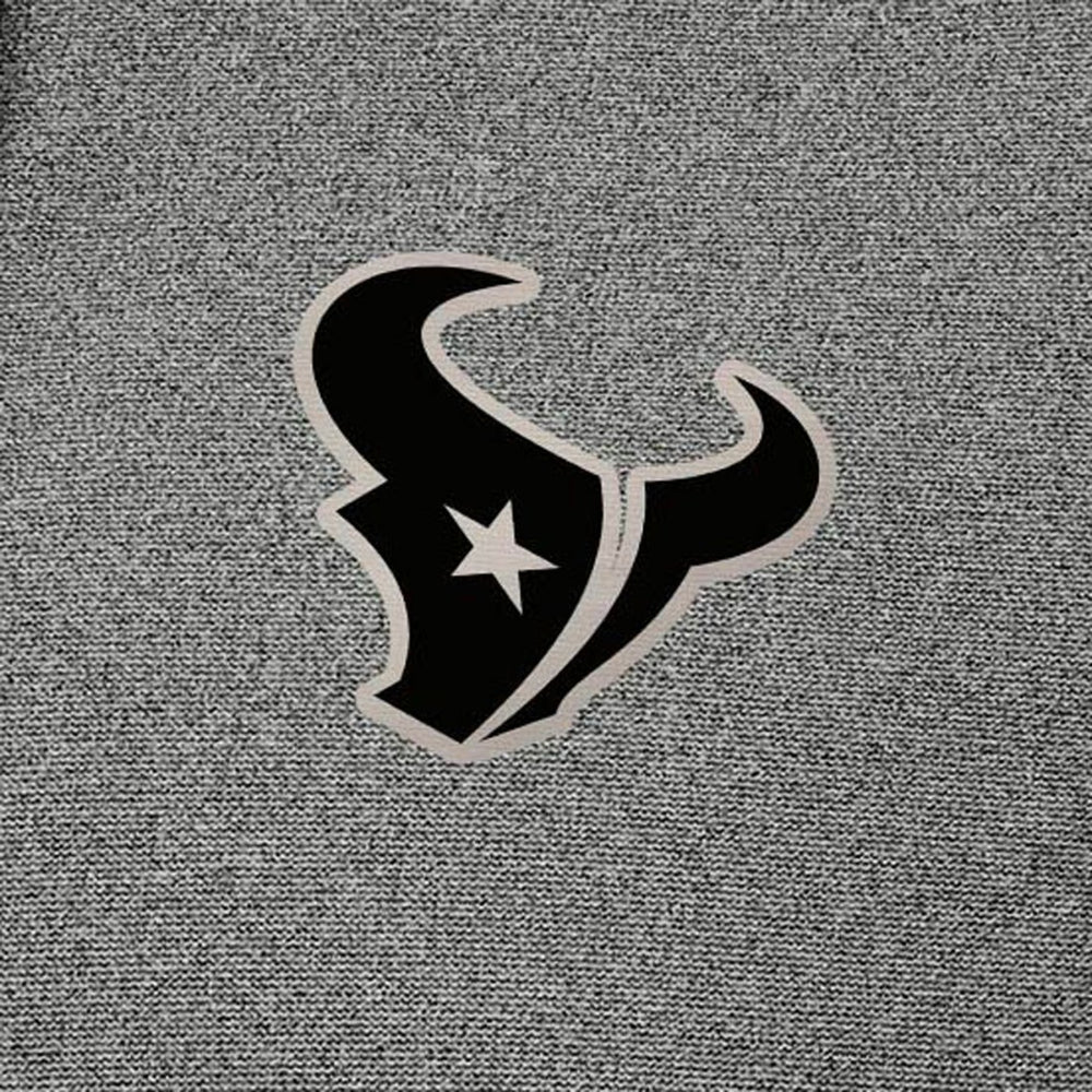 Houston Texans Antigua Effortless Full-Zip Hoodie Jacket Heather Black