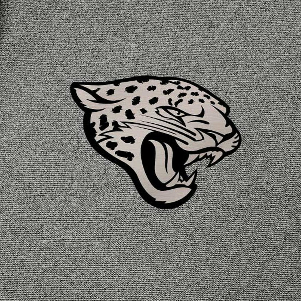Jacksonville Jaguars Antigua Effortless Full-Zip Hoodie Jacket Heather Black