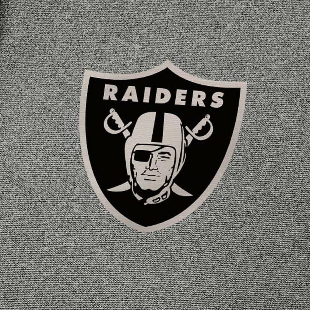 Las Vegas Raiders Antigua Effortless Full-Zip Hoodie Jacket Heather Black