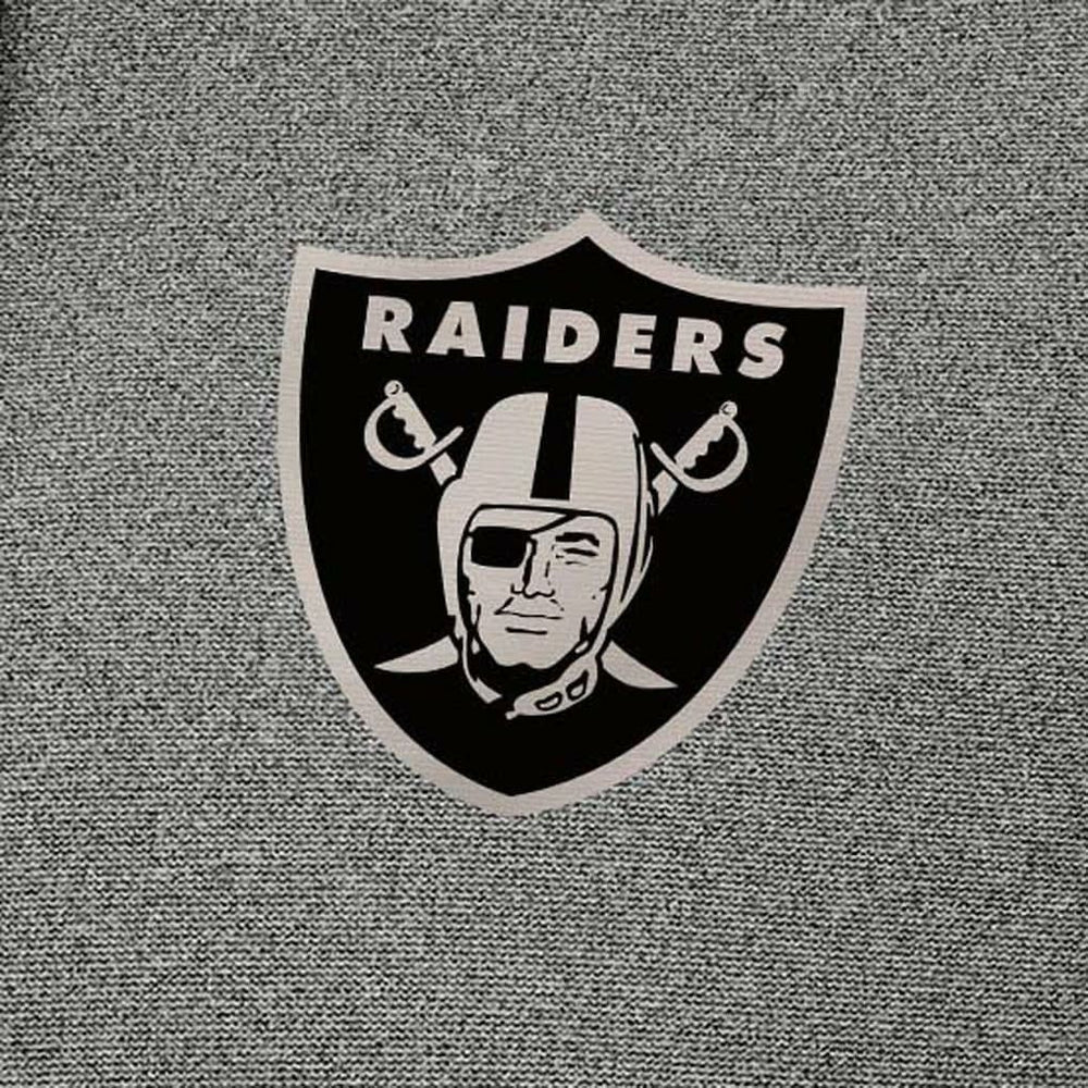 Las Vegas Raiders Antigua Effortless Full-Zip Hoodie Jacket Heather Black
