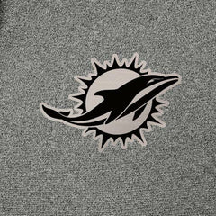 Miami Dolphins Antigua Effortless Full-Zip Hoodie Jacket Heather Black