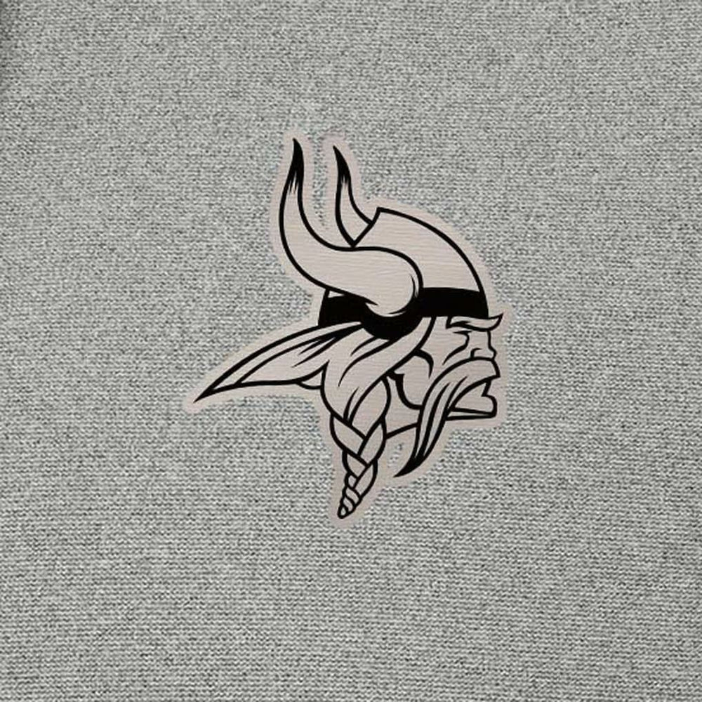 Minnesota Vikings Antigua Effortless Full-Zip Hoodie Jacket Heather Gray