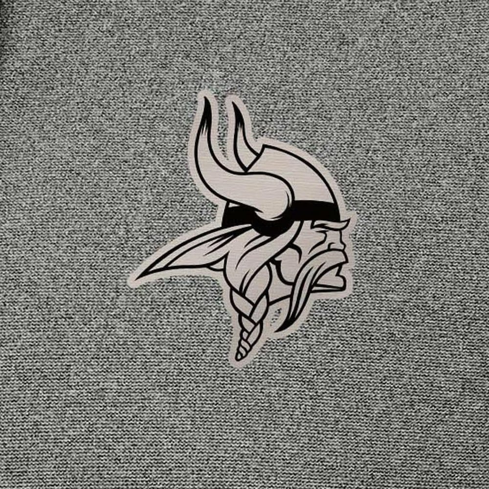 Minnesota Vikings Antigua Effortless Full-Zip Hoodie Jacket Heather Black