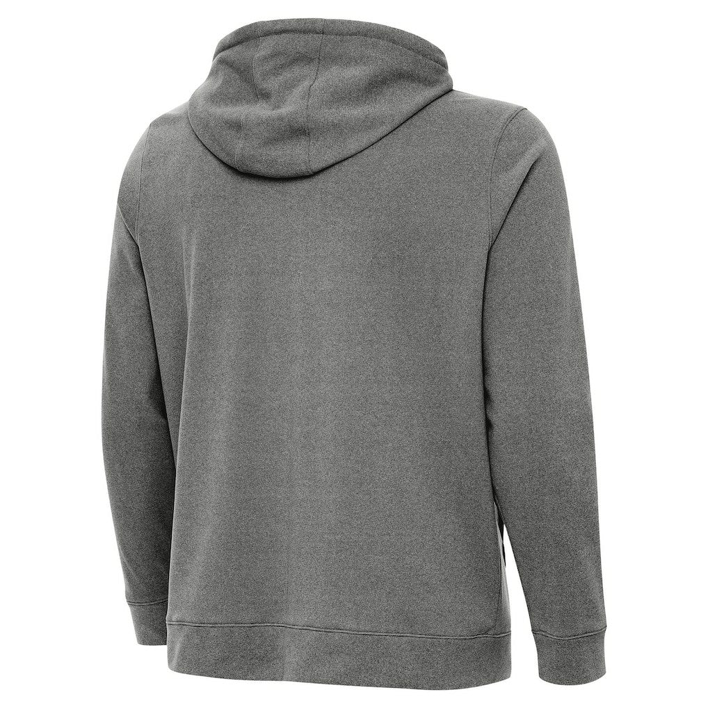 Chicago Bears Antigua Effortless Full-Zip Hoodie Jacket Heather Black