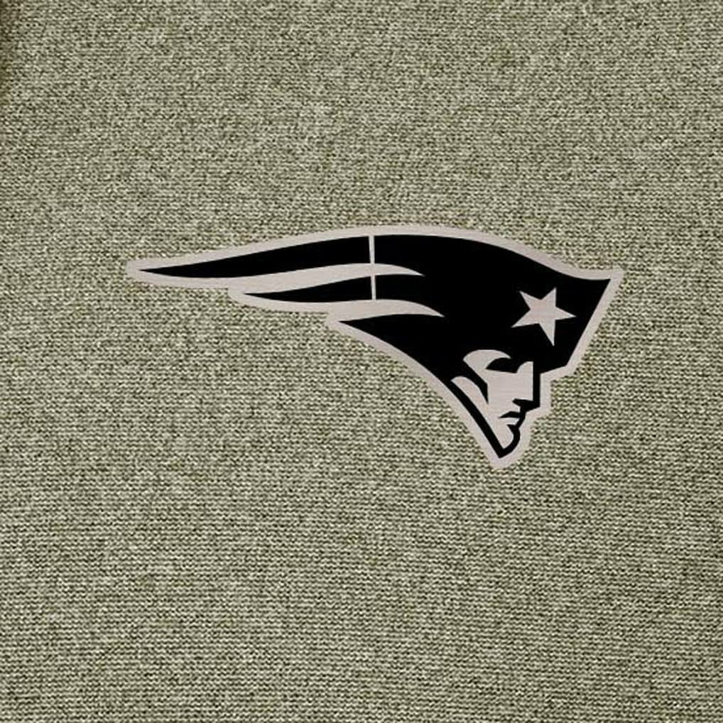 New England Patriots Antigua Effortless Full-Zip Hoodie Jacket Olive
