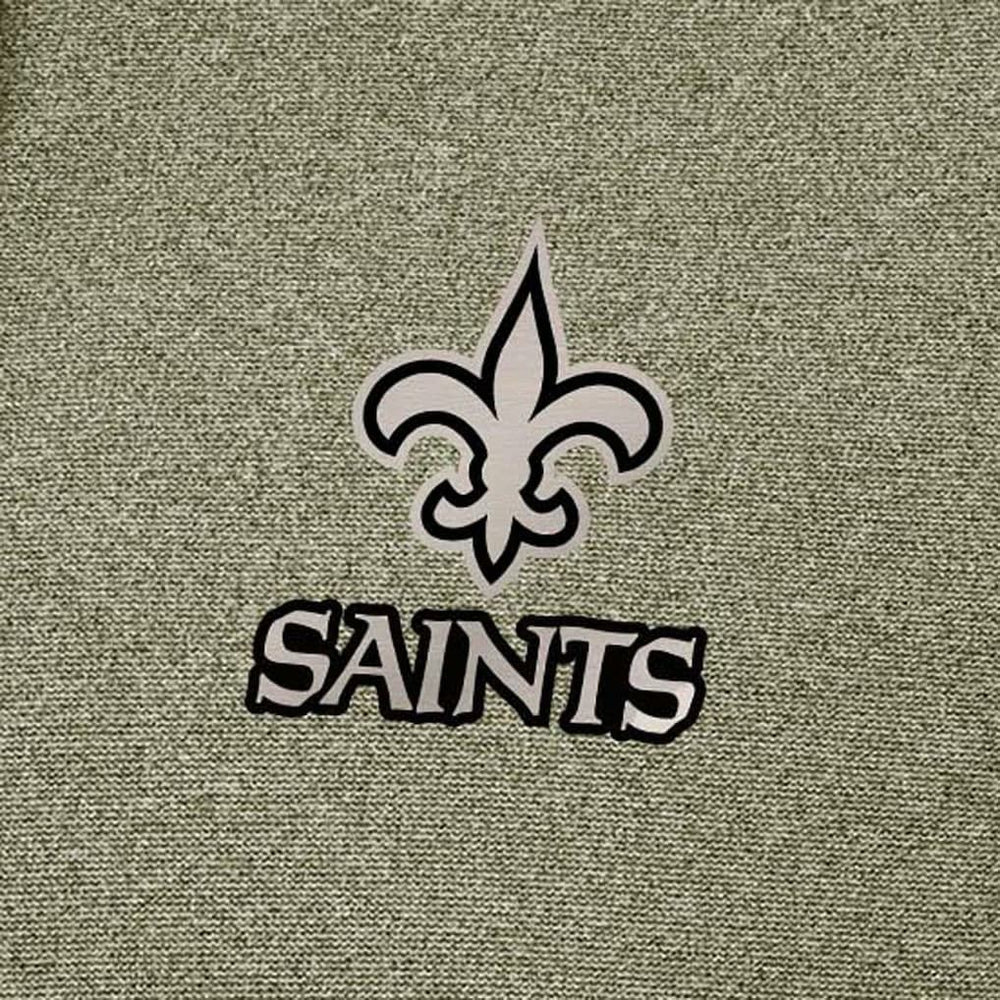 New Orleans Saints Antigua Effortless Full-Zip Hoodie Jacket Olive