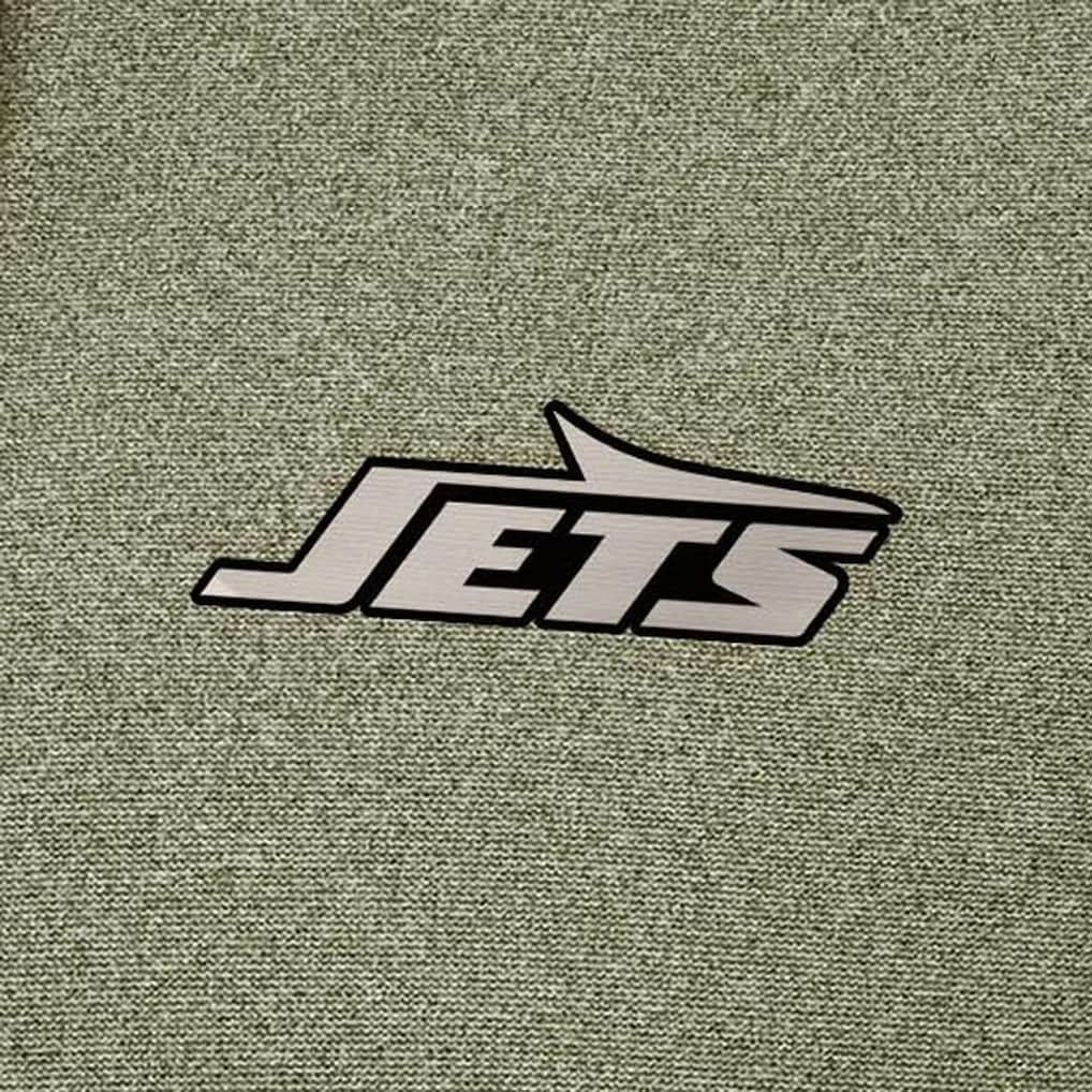 New York Jets Antigua Effortless Full-Zip Hoodie Jacket Olive