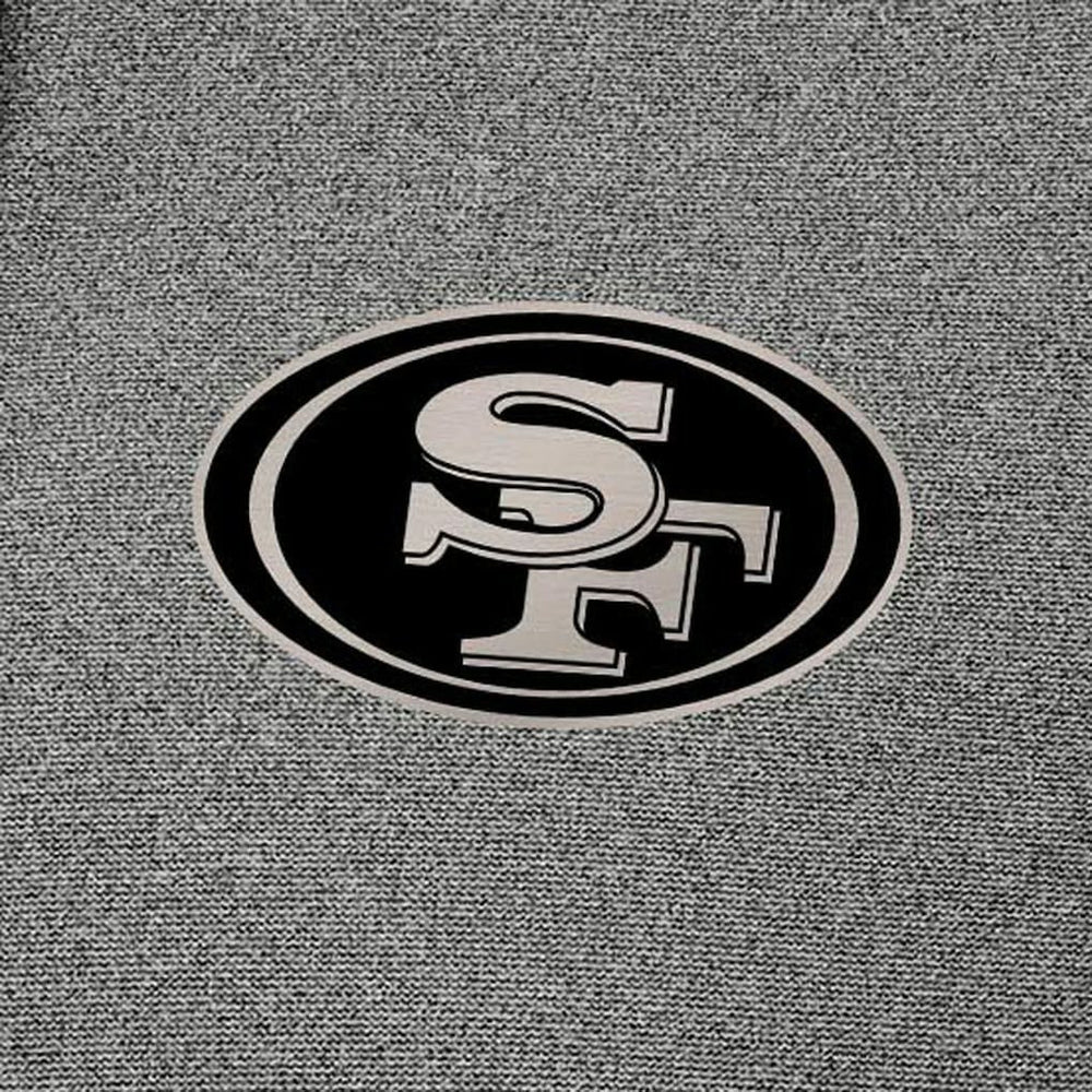 San Francisco 49ers Antigua Effortless Full-Zip Hoodie Jacket Heather Black