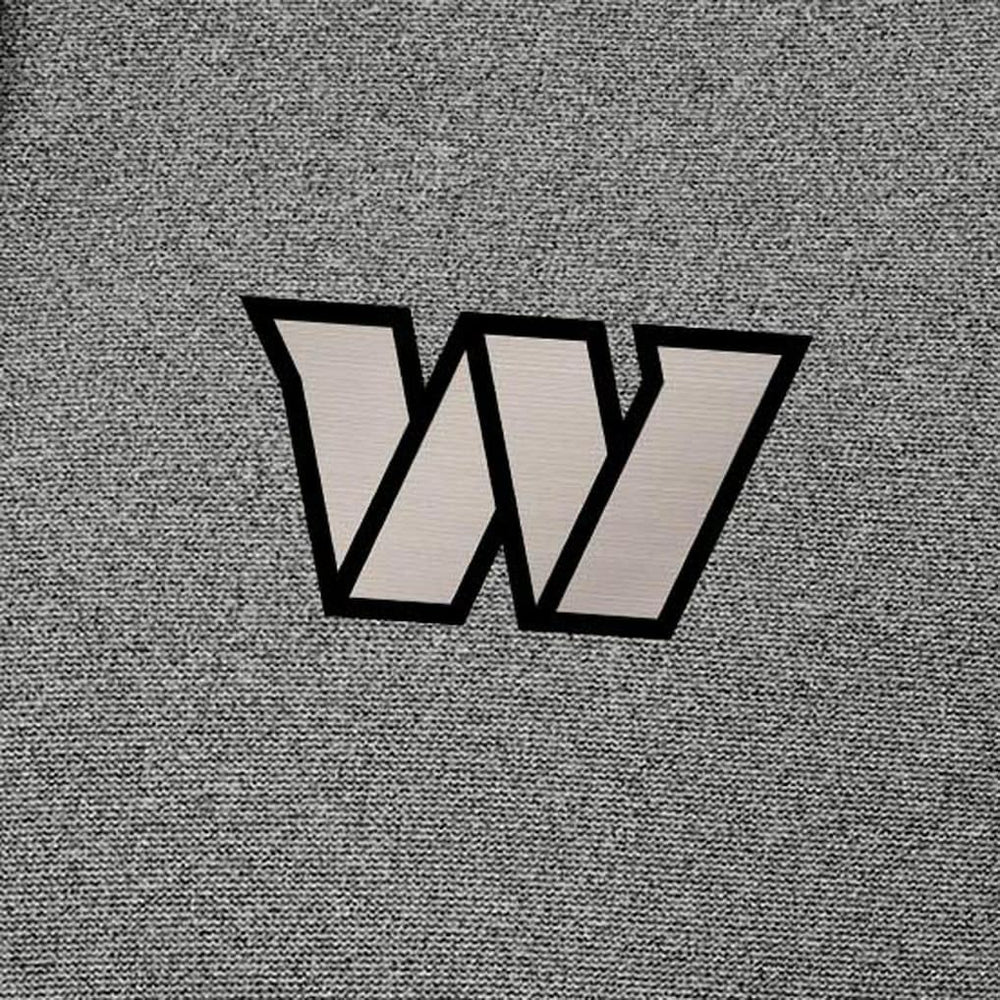 Washington Commanders Antigua Effortless Full-Zip Hoodie Jacket Heather Black