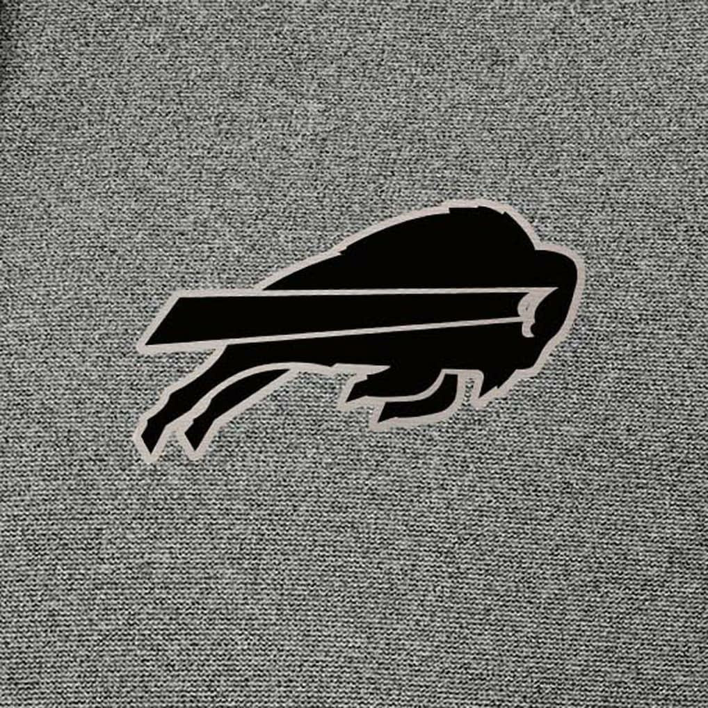 Buffalo Bills Antigua Effortless Full-Zip Hoodie Jacket Heather Black