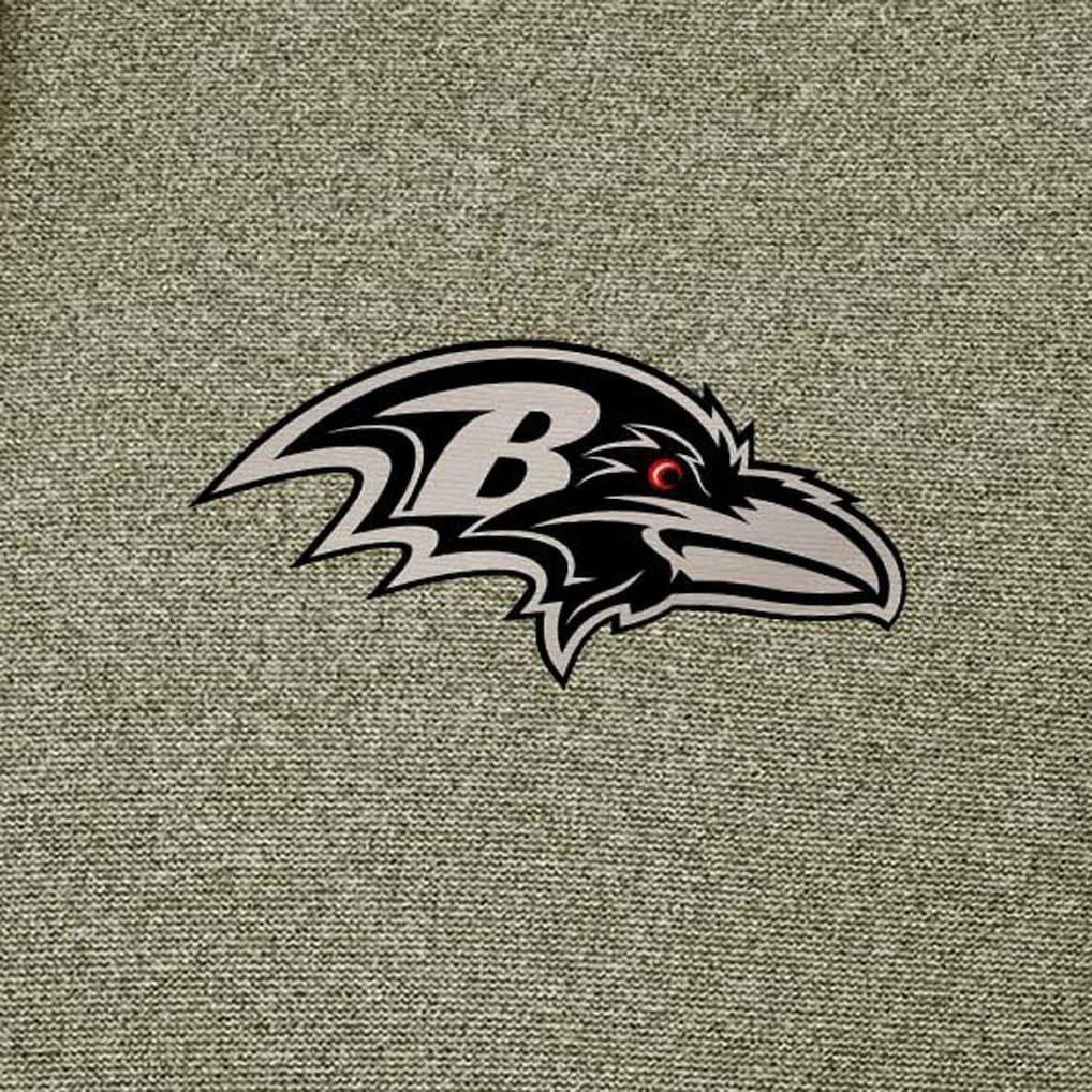 Baltimore Ravens Antigua Effortless Full-Zip Hoodie Jacket Olive