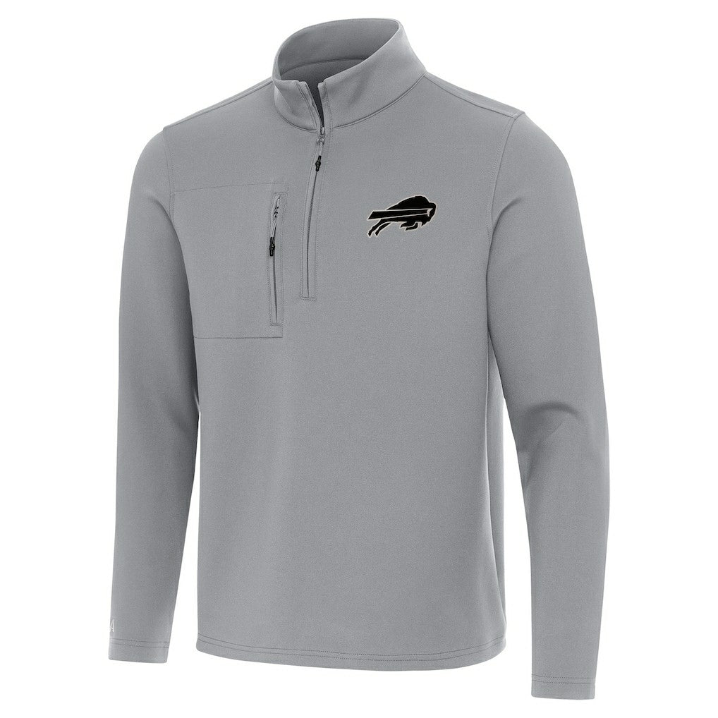 Buffalo Bills Antigua Insider Quarter-Zip Jacket Gray