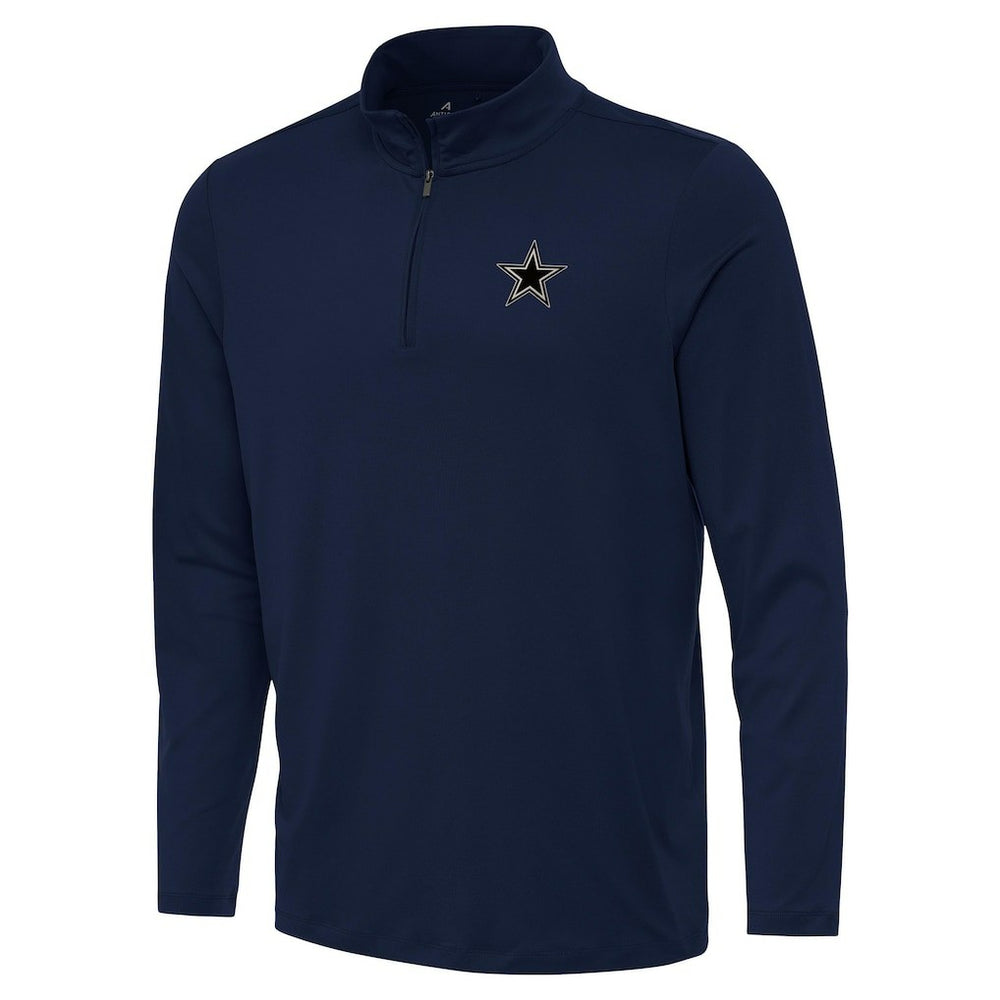 Dallas Cowboys Antigua Reprocess Quarter-Zip Top Navy