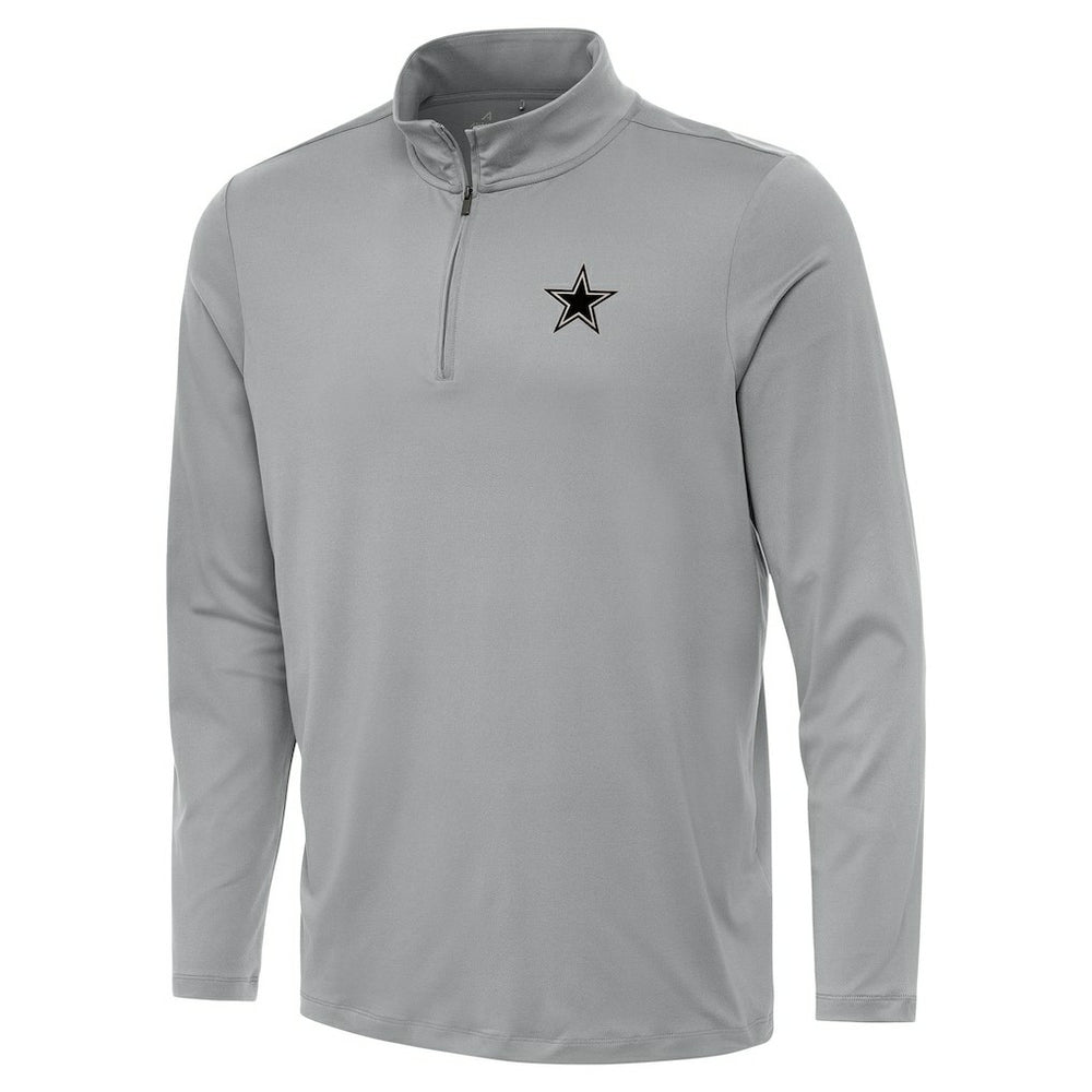 Dallas Cowboys Antigua Reprocess Quarter-Zip Top Gray