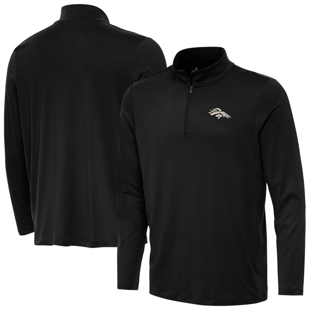 Denver Broncos Antigua Reprocess Quarter-Zip Top Black