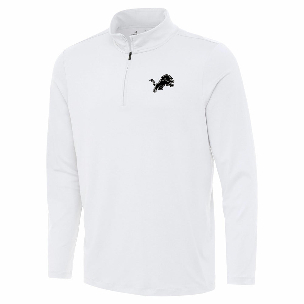 Detroit Lions Antigua Reprocess Quarter-Zip Top White