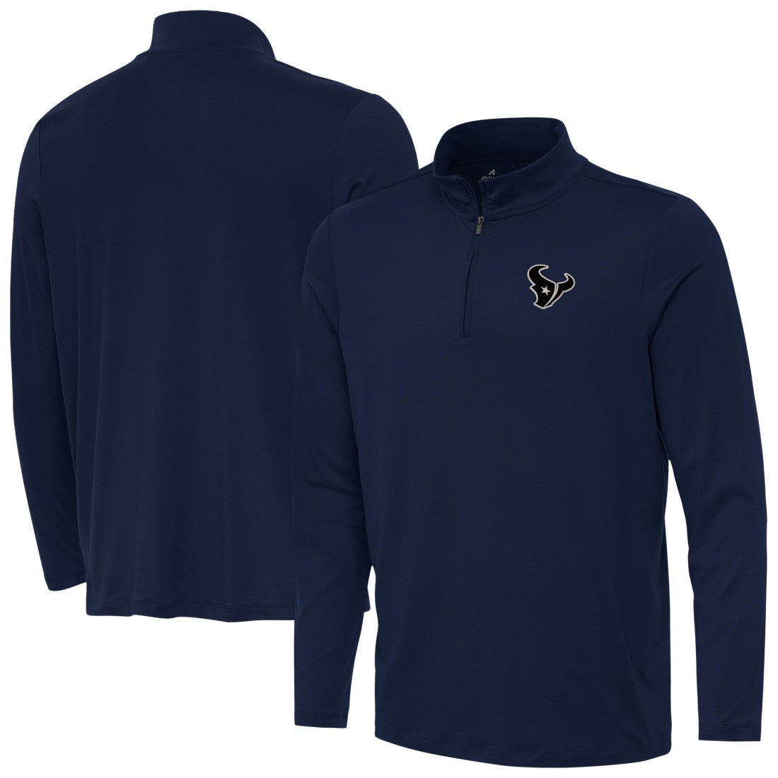 Houston Texans Antigua Reprocess Quarter-Zip Top Navy