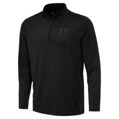 Indianapolis Colts Antigua Reprocess Quarter-Zip Top Black