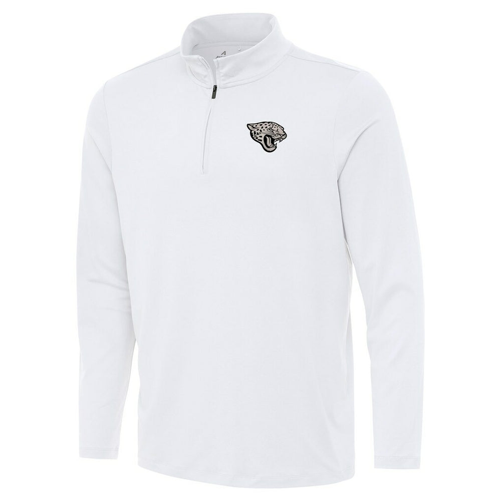Jacksonville Jaguars Antigua Reprocess Quarter-Zip Top White