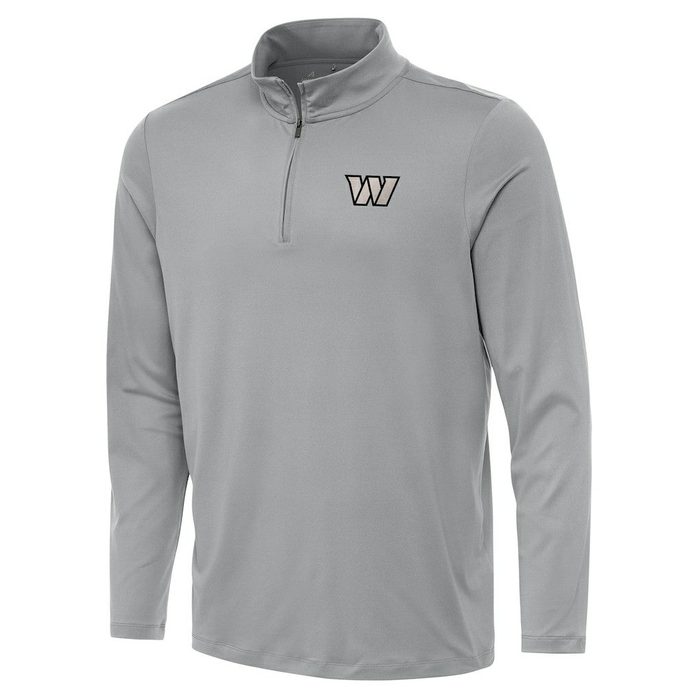 Washington Commanders Antigua Reprocess Quarter-Zip Top Gray