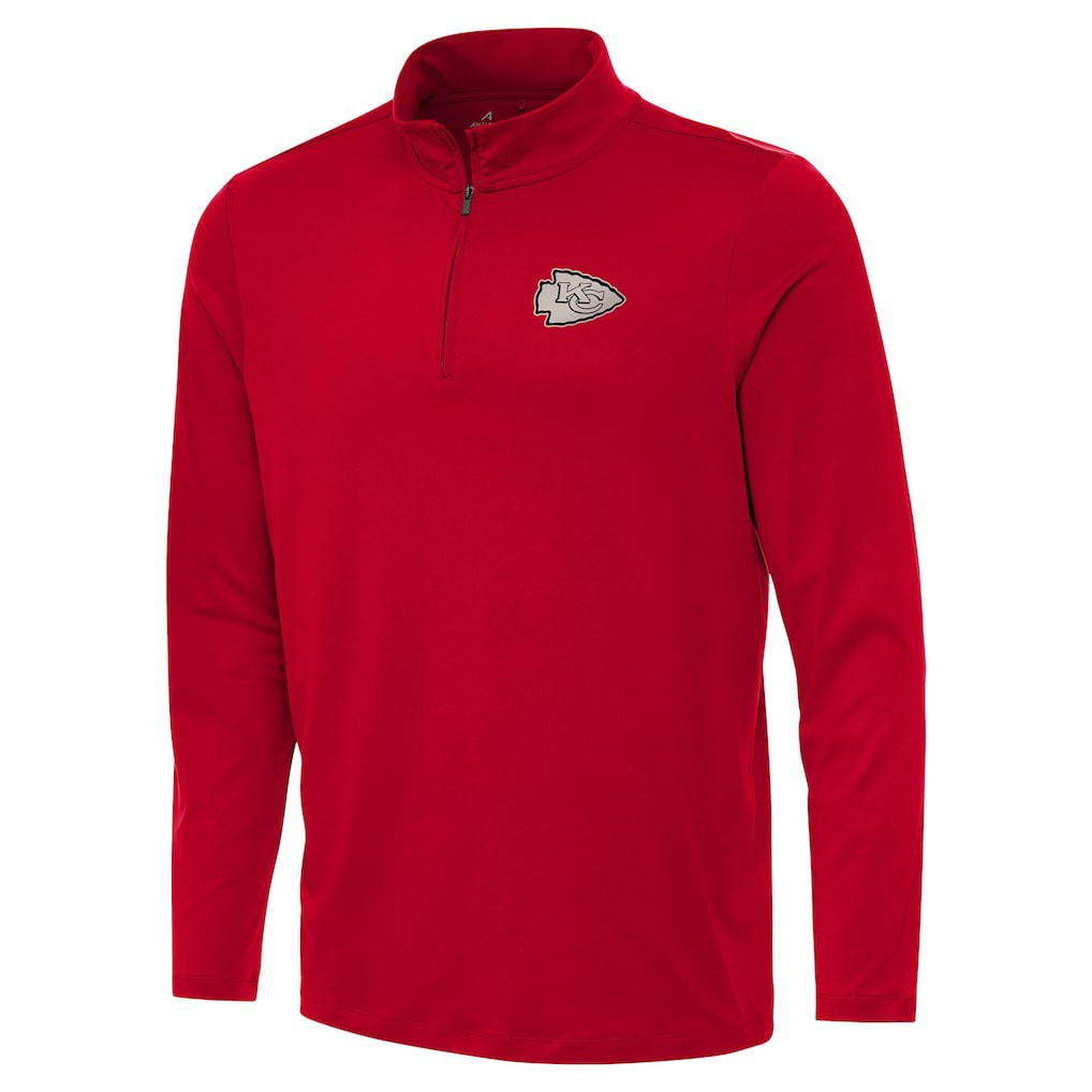 Kansas City Chiefs Antigua Reprocess Quarter-Zip Top Red